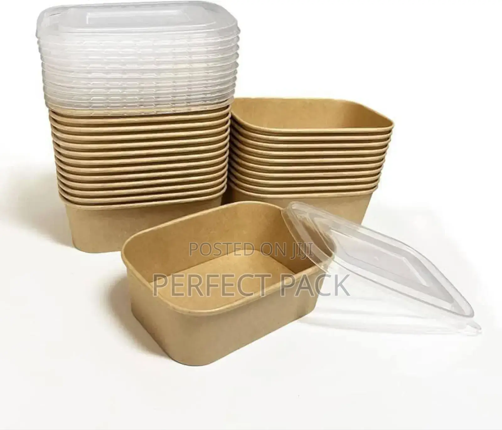 Kraft Paper Bowls 1000ml Round 600pcs in a Carton.