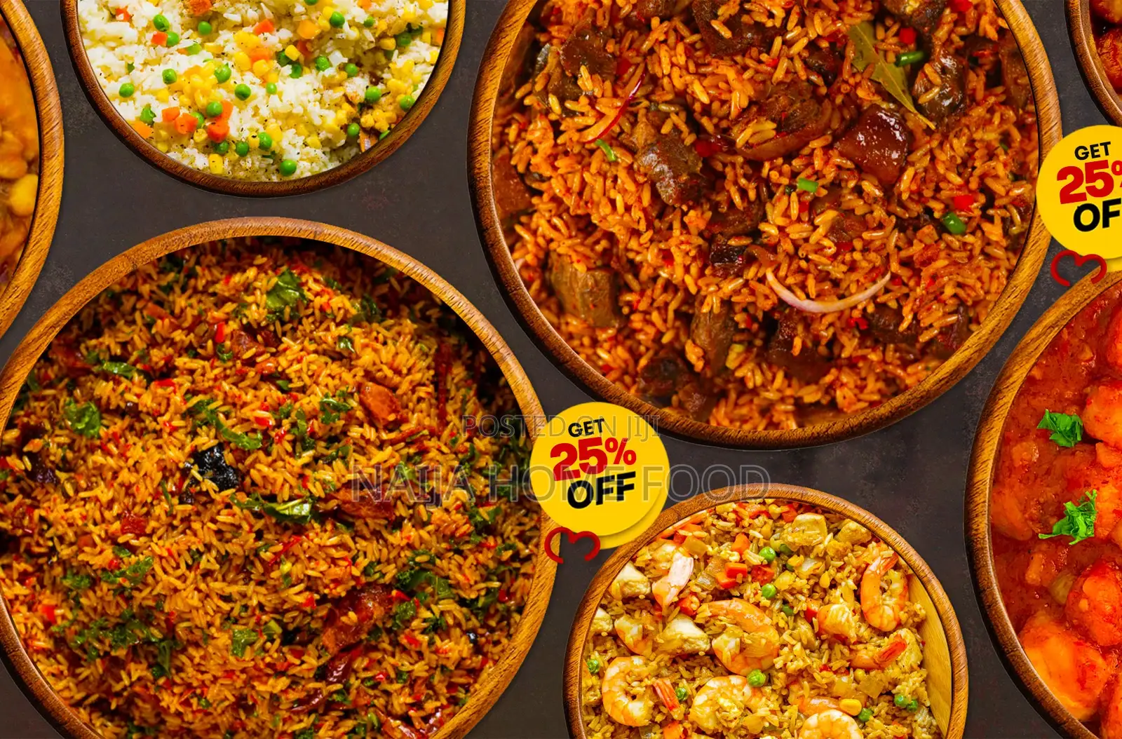 Save 25% Off Bulk Main Dishes At Naija Home Food Across Lagos Abuja