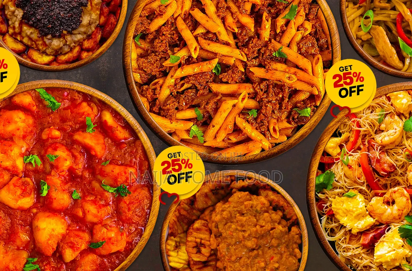 Save 25% Off Bulk Main Dishes At Naija Home Food Across Lagos Abuja