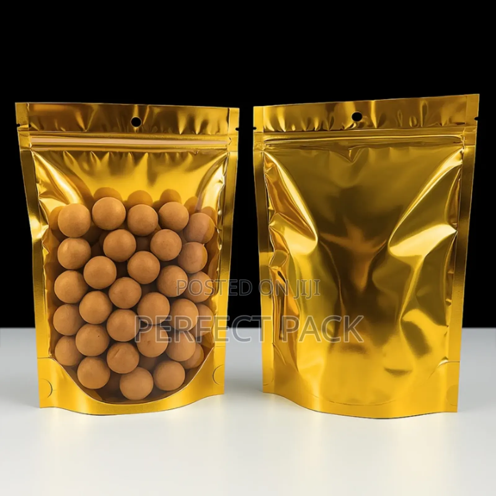 Gold Transparent Pouch