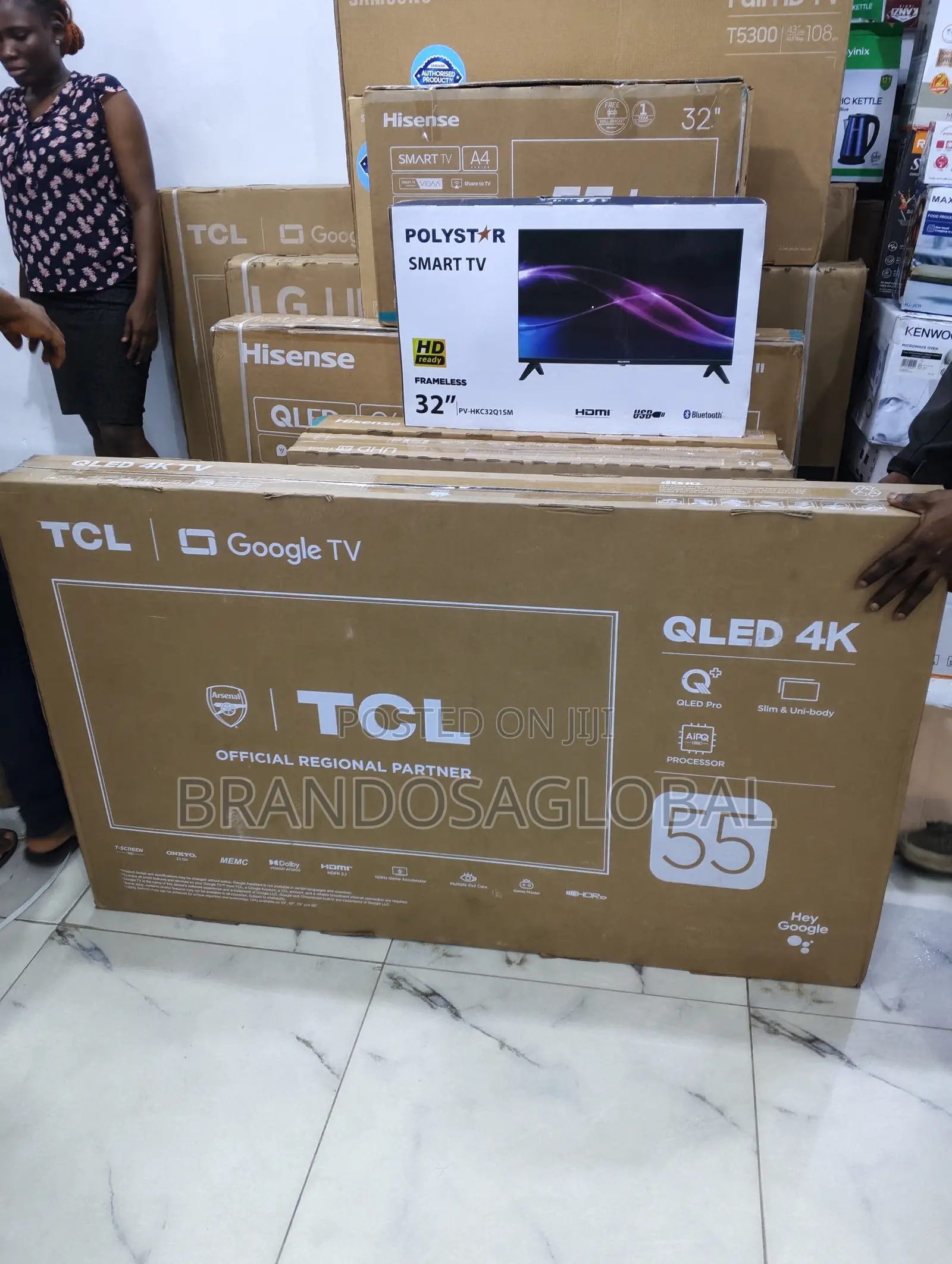TCL 55c655 Brightview 55 Inches Qled Smart Display