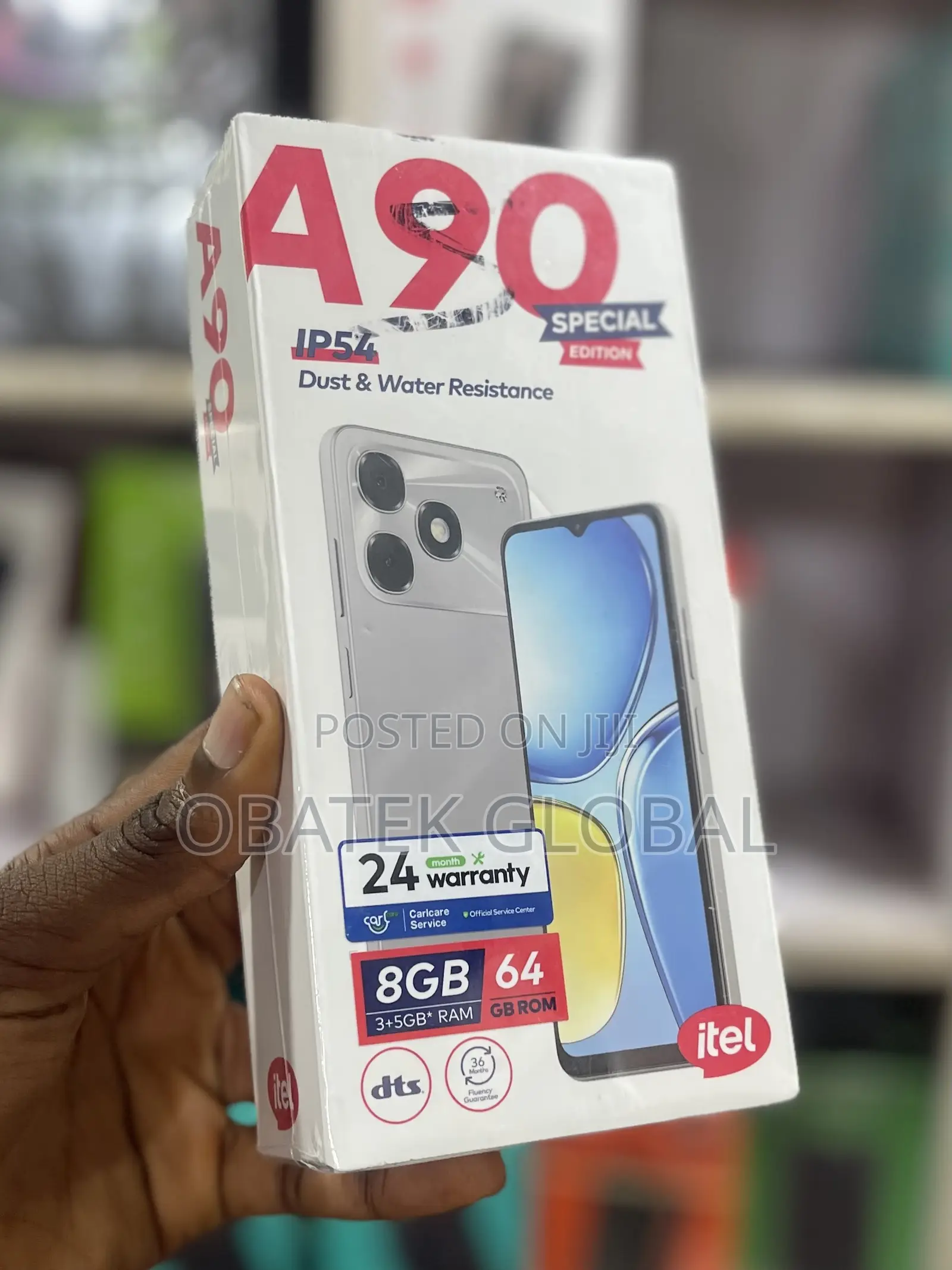 New Itel A90 64 GB Black