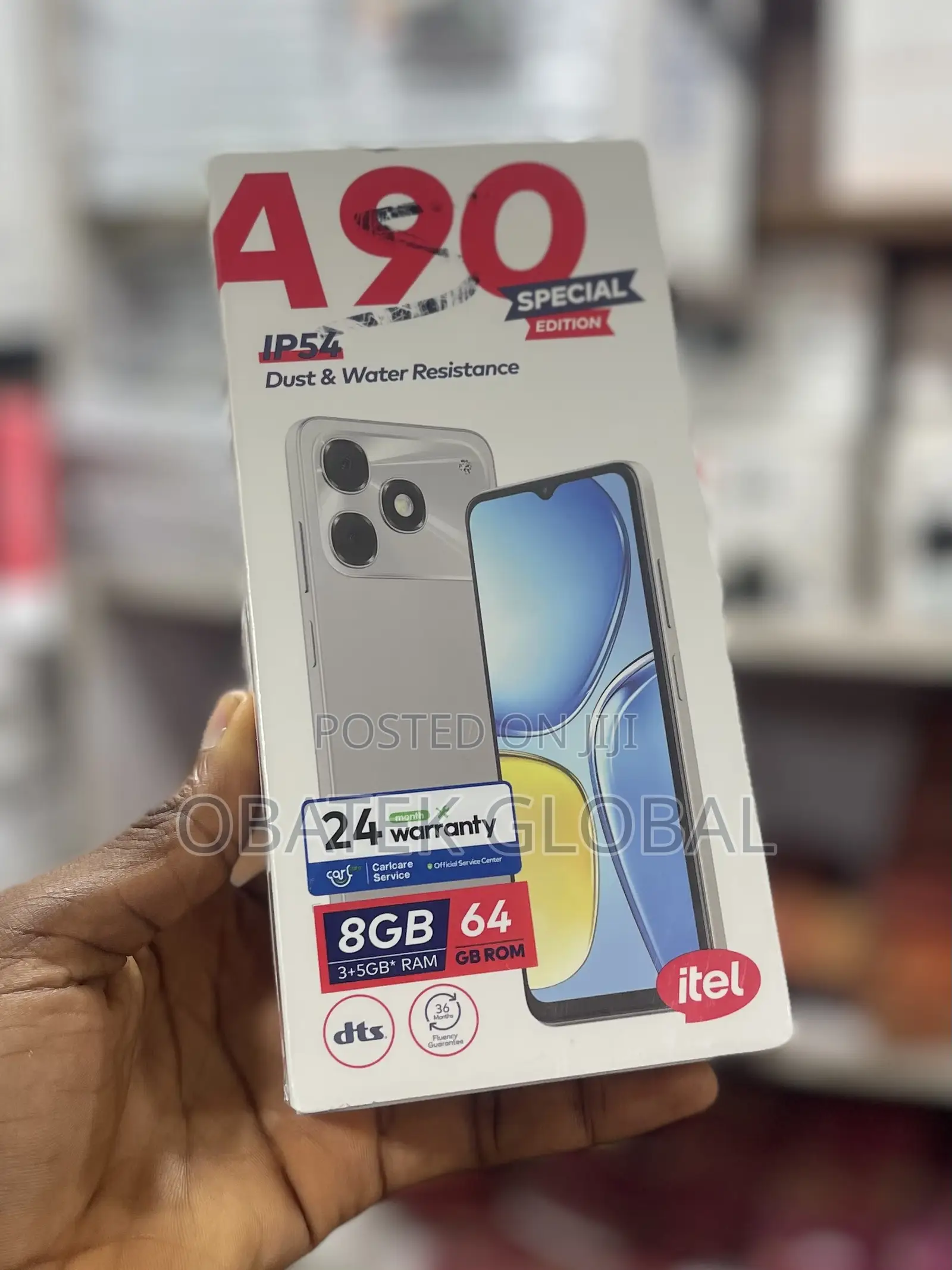 New Itel A90 64 GB Black