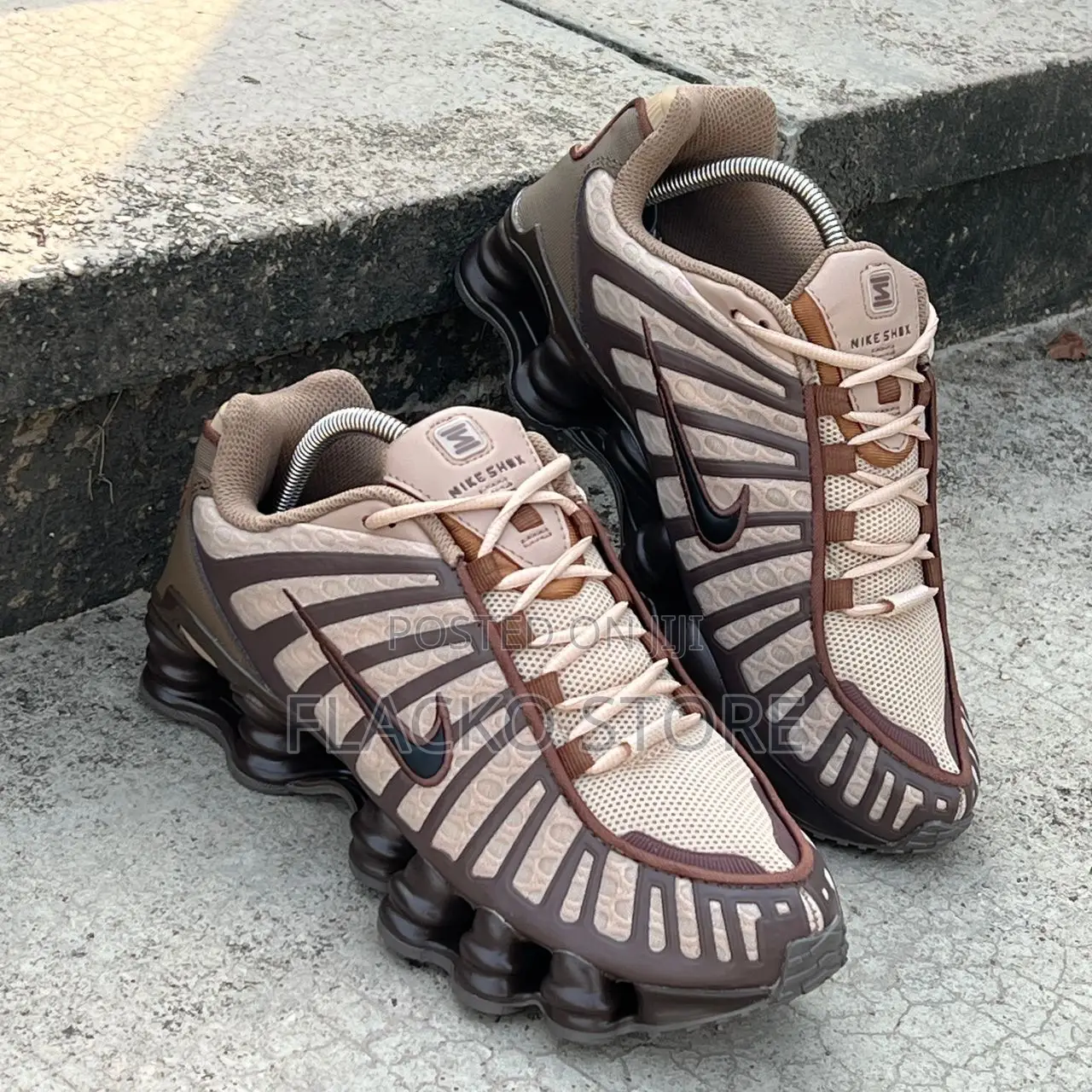 Original Nike Shox Tl Khaki Sneakers