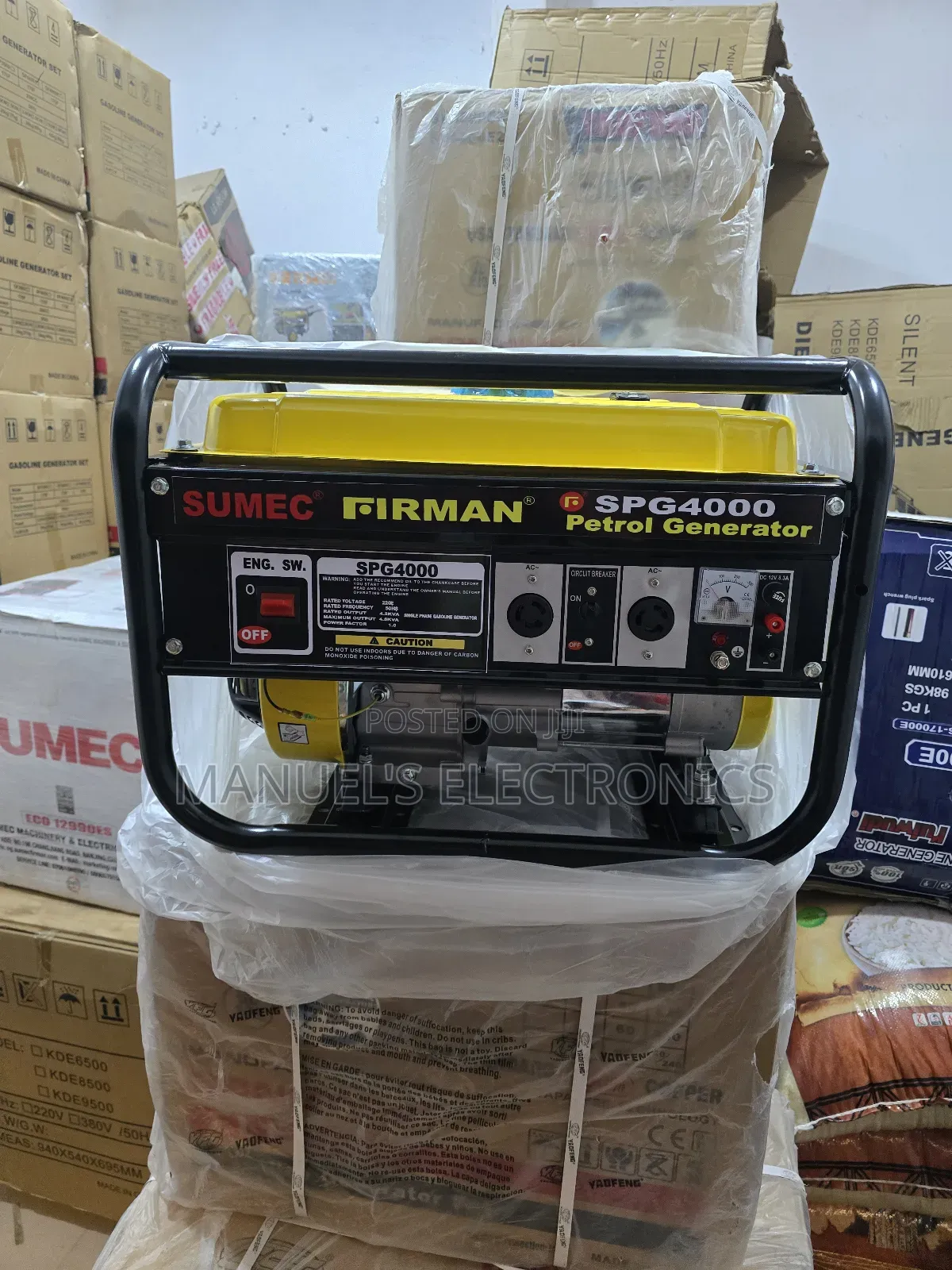 Original 4kva Sumec Firman Petrol Generator Model Spg4000m 100% Copper