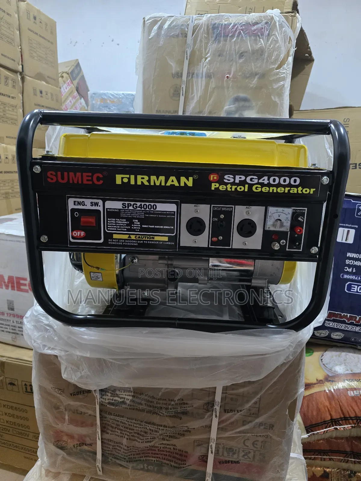 Sumec Firman Petrol Generator Model Spg4000m 4kva