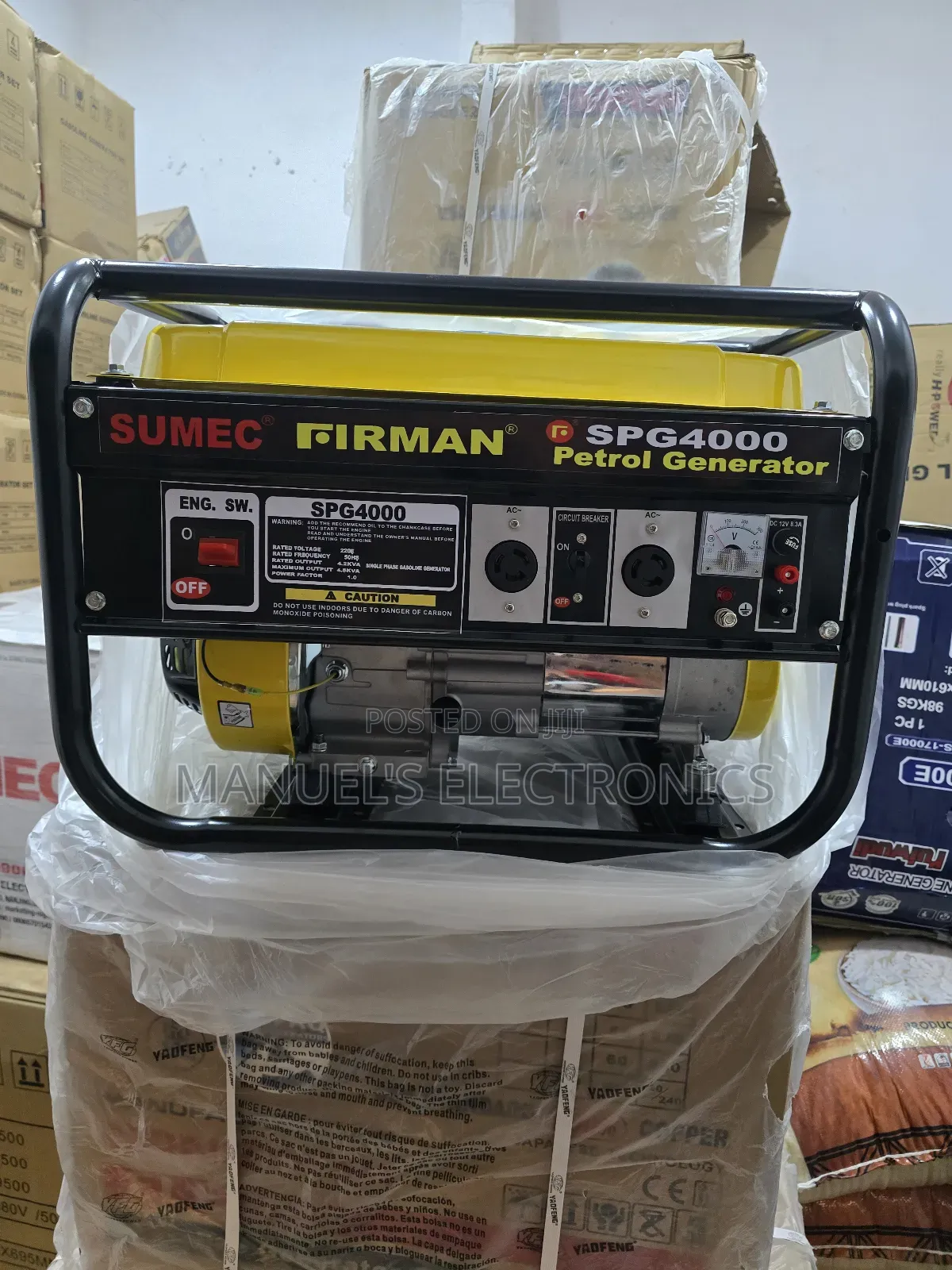 Sumec Firman 4.0kva Petrol Generator 100% Copper Coil