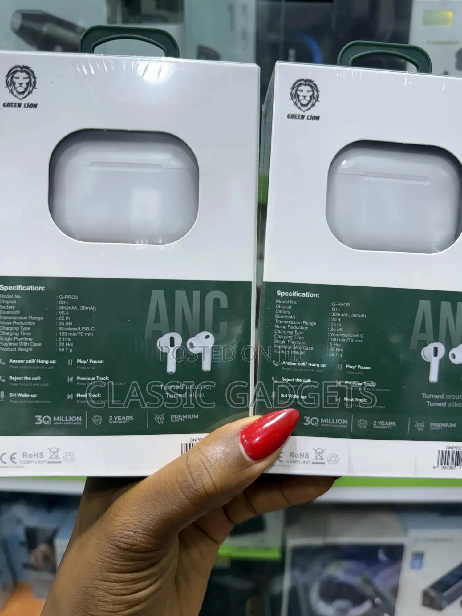 Green Lion Earbuds Pro 3 True Wireless Earbuds