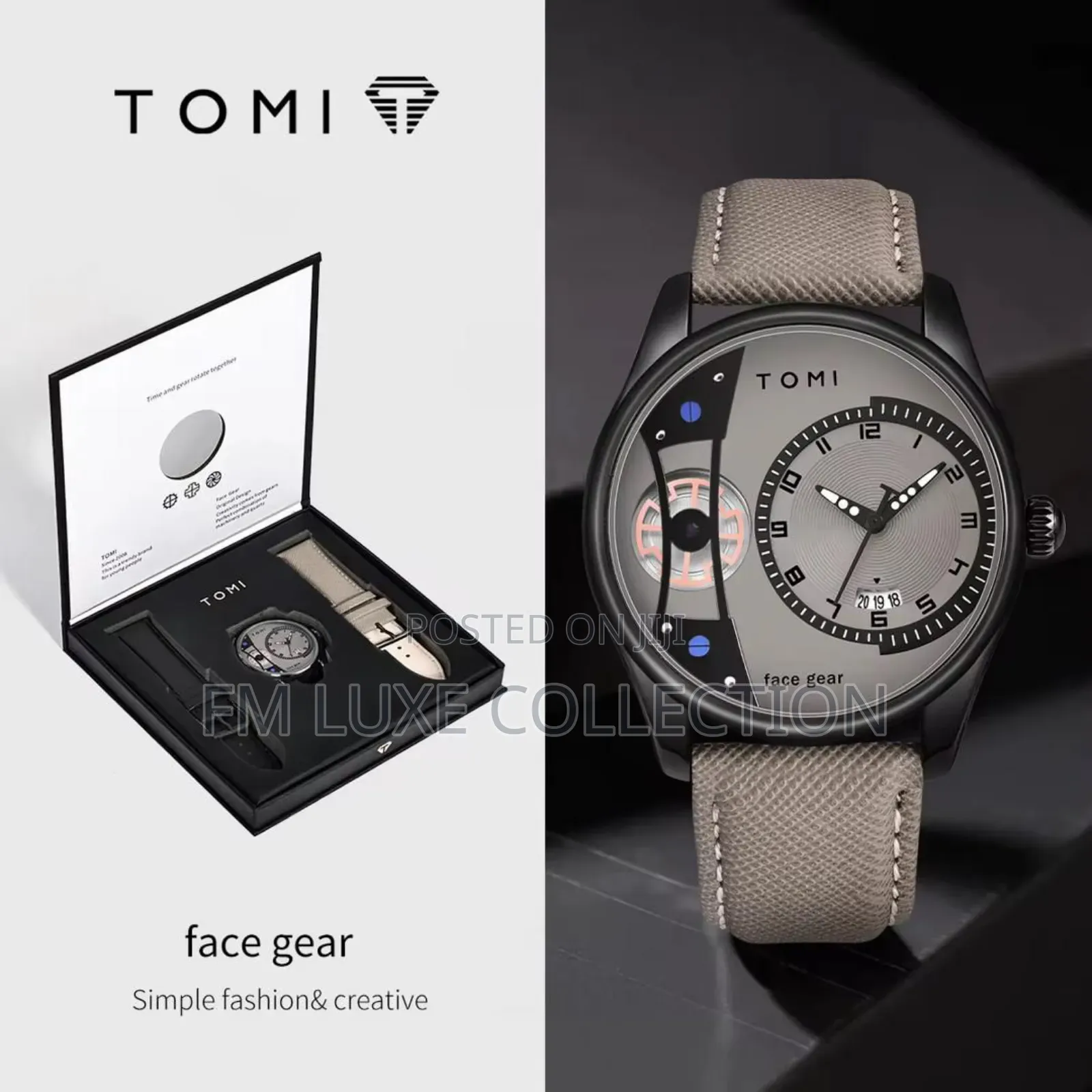 Tomi Face Gear Wristwatch