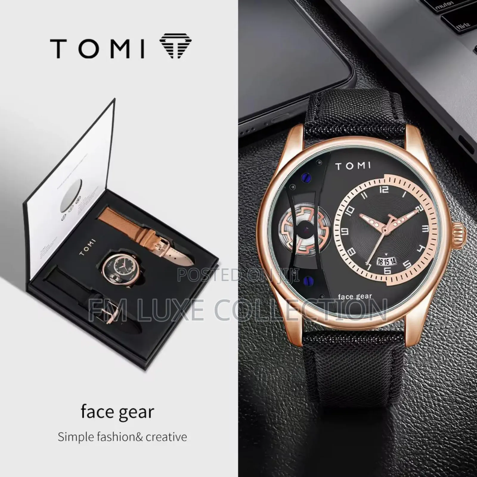 Tomi Face Gear Wristwatch