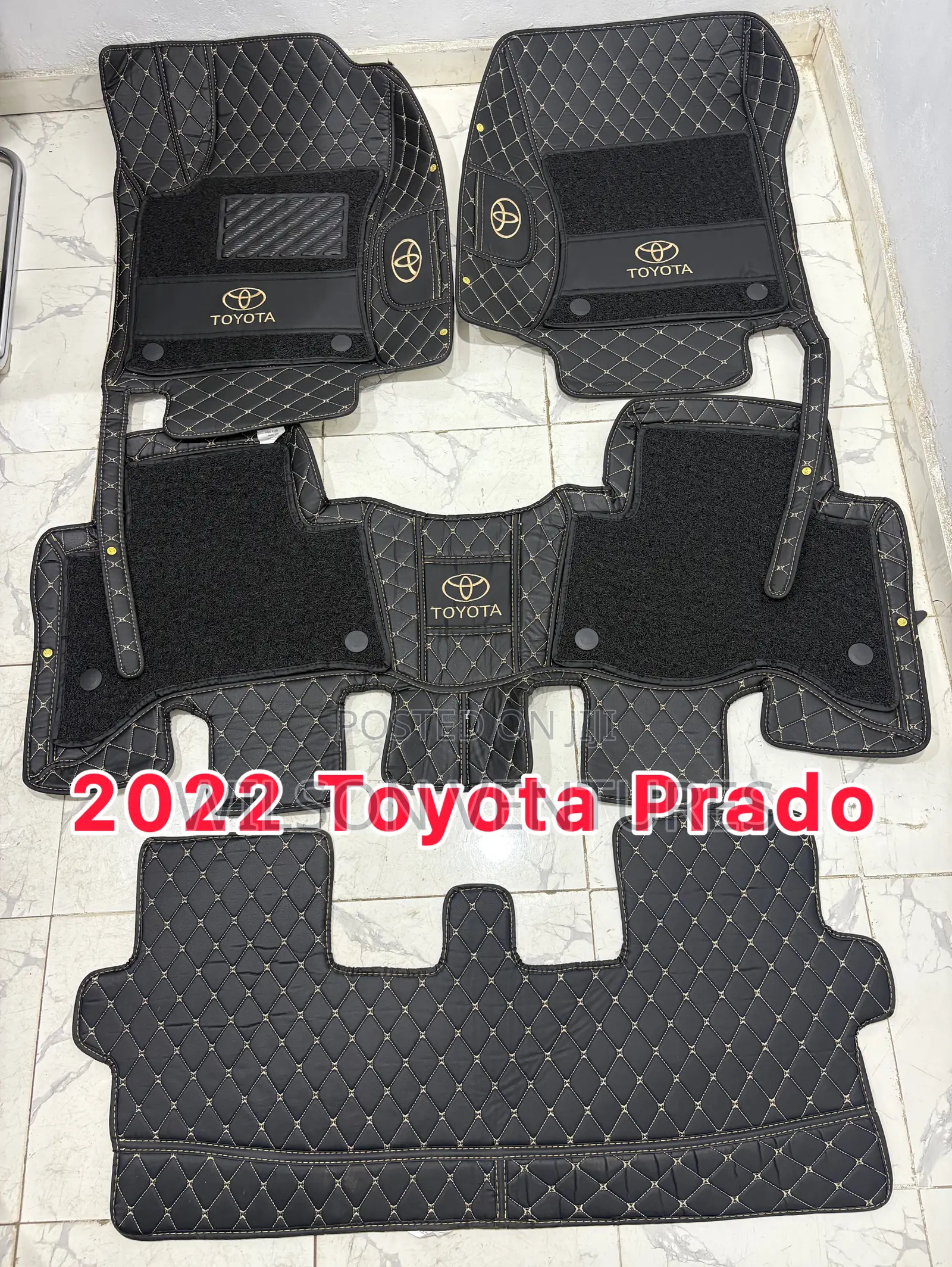 2022 Toyota Landcruiser Prado Double Layer Foot Mat 7 Seater