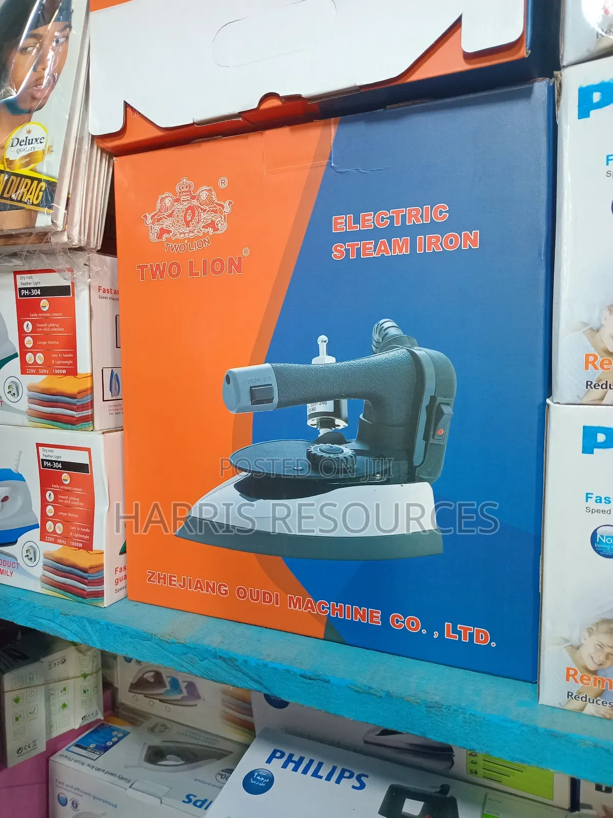 Two Lion Industrial Steam Pressing Iron With Water Tank