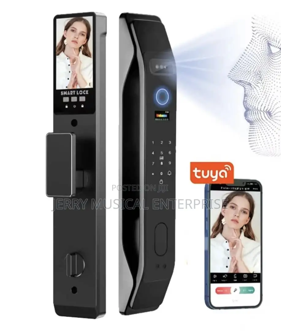 Smart Door Locks With Tuya And Card With Face Id And Fingerprint
