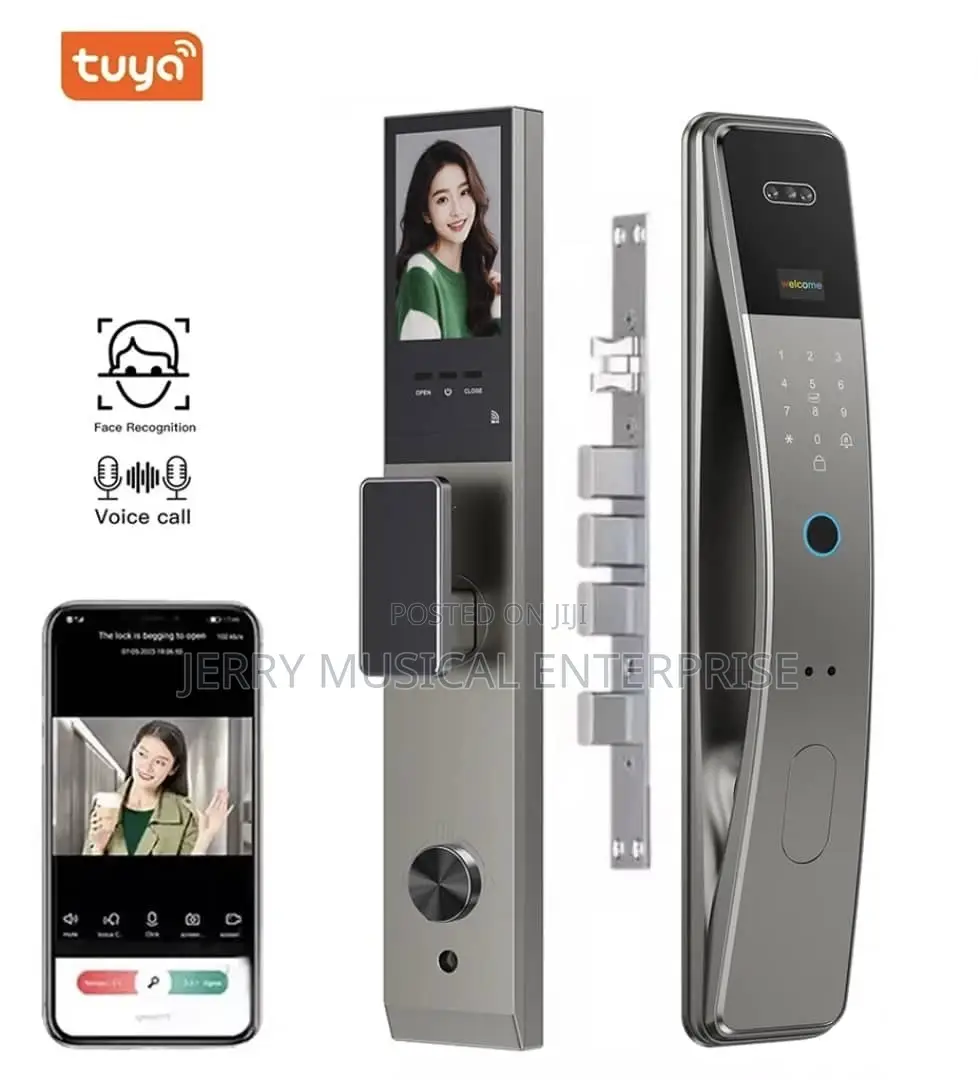 Smart Door Locks With Tuya And Card With Face Id And Fingerprint
