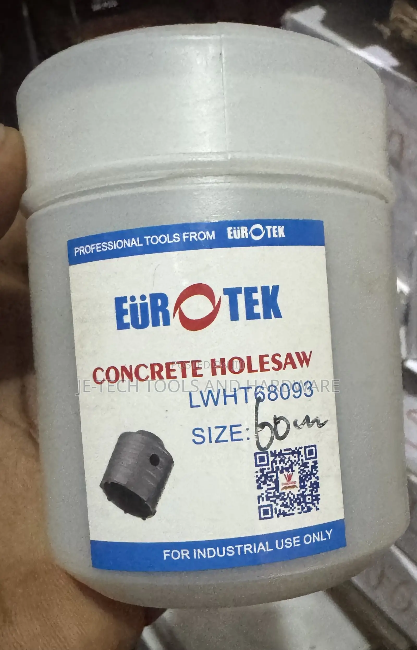 Eurotek Concrete Hole Saw 60mm