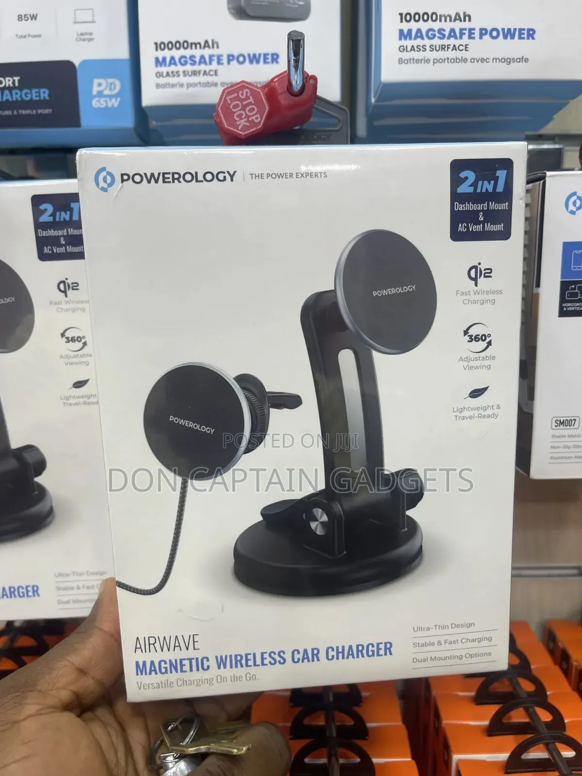 Powerology Airwave Magnetic Wireless Car Charger