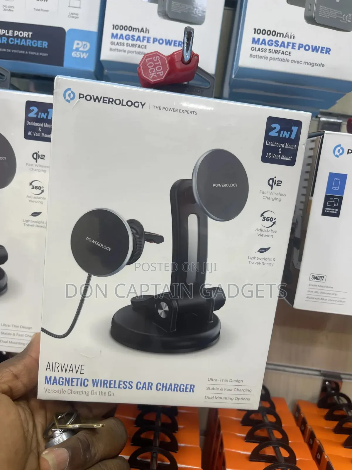 Powerology Airwave Magnetic Wireless Car Charger