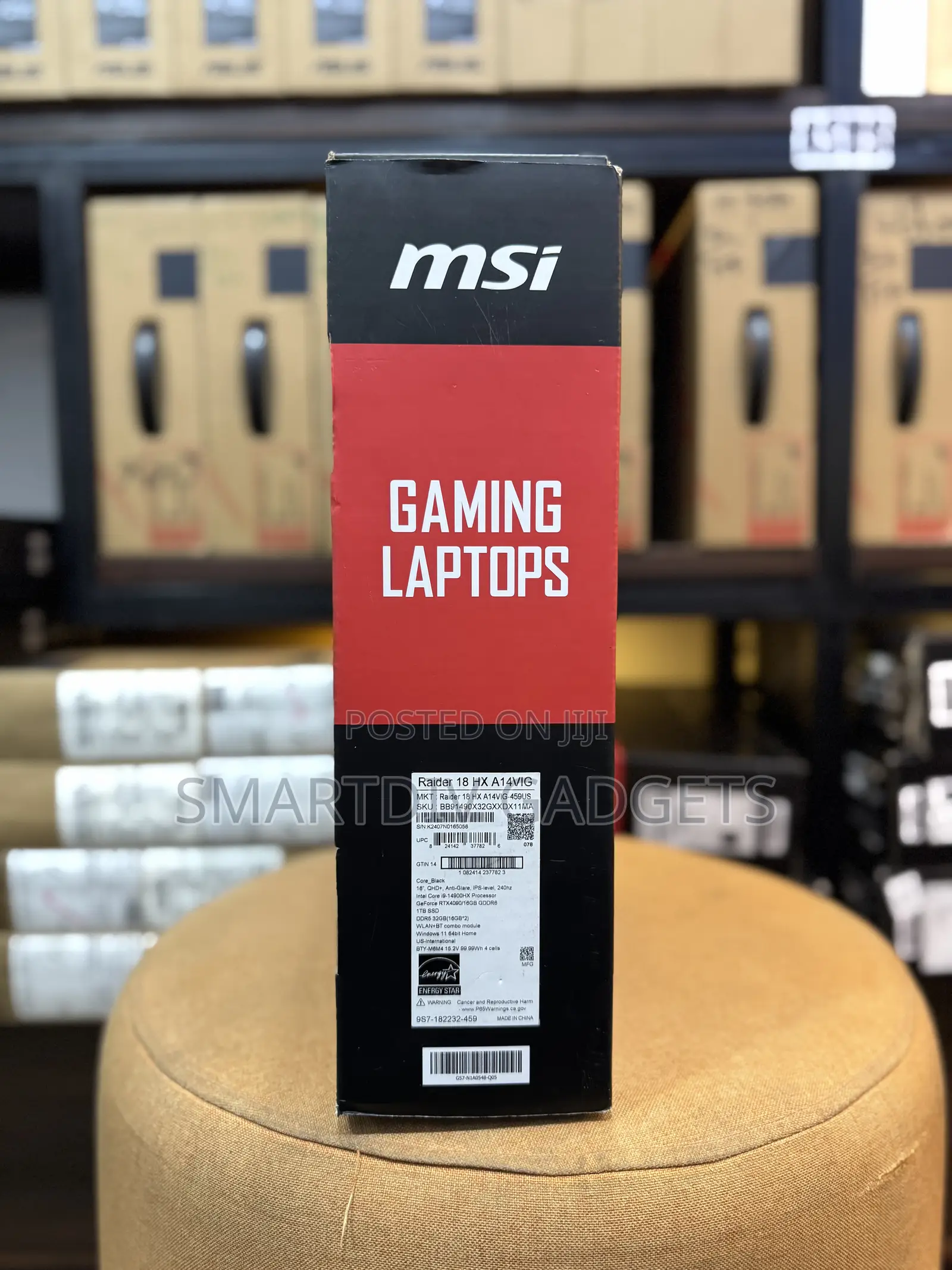 New Laptop MSI Raider GE68HX 13VI-202US 32GB Intel Core i9 SSD 1T