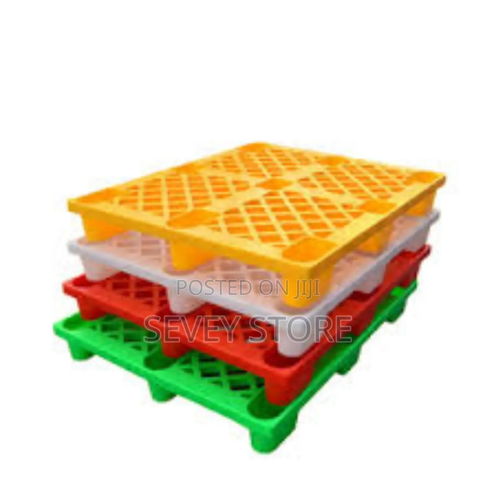 Yellow Plastic Pallet, Nestable Flooring Pallets