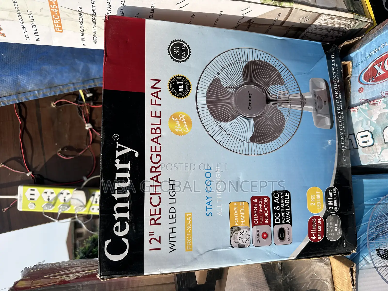Century 12 Inches Rechargeable Table Fan