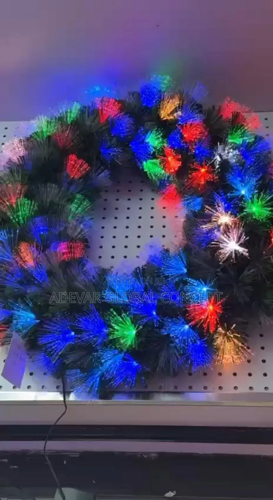 60cm Wreath With Light Decoration