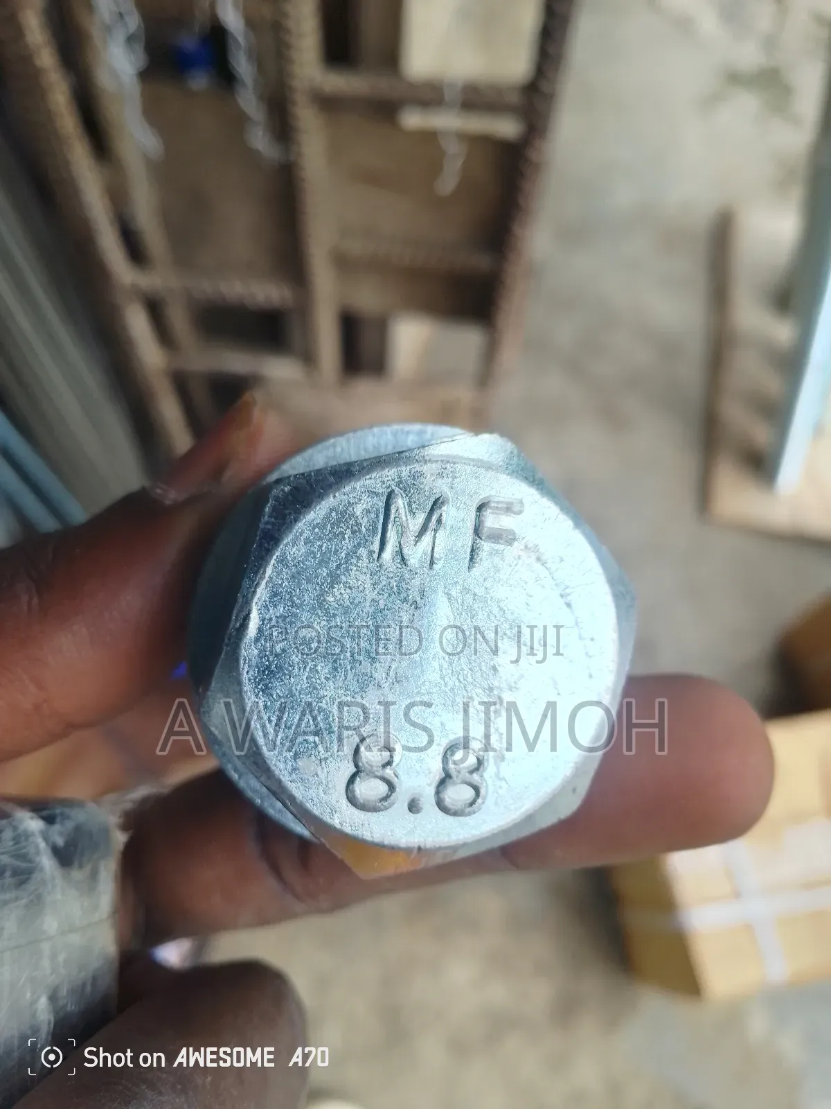 24×70 Bolt and Nut With Washer