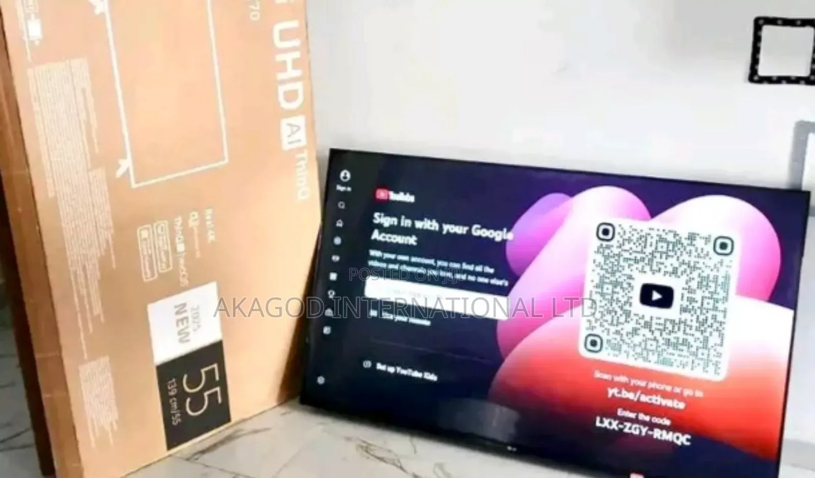 55inches Smart Flamless Android 55lg Tv