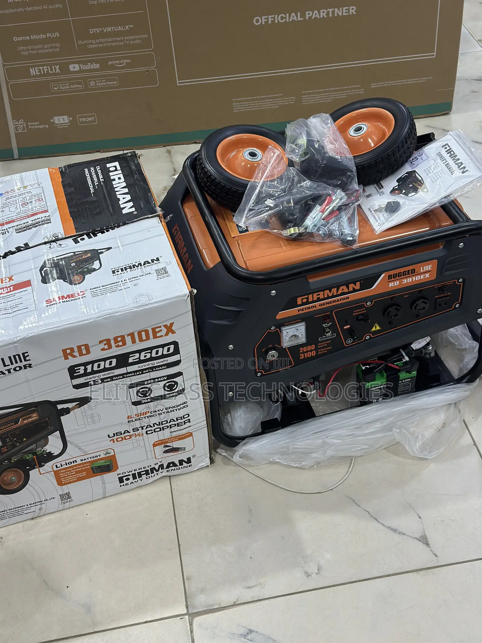 Firman Rd3910ex 2.8kva Rated Generator