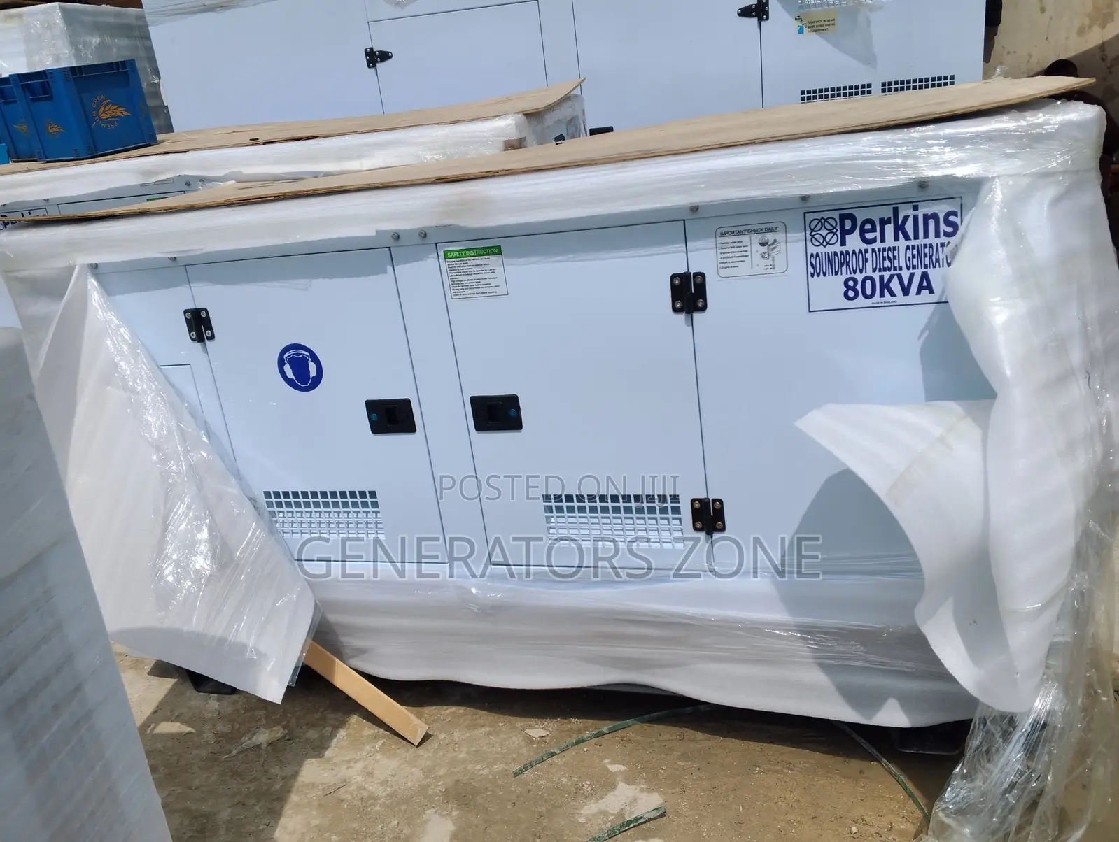 80kva Diesel Soundproof Block Powered by Perkins