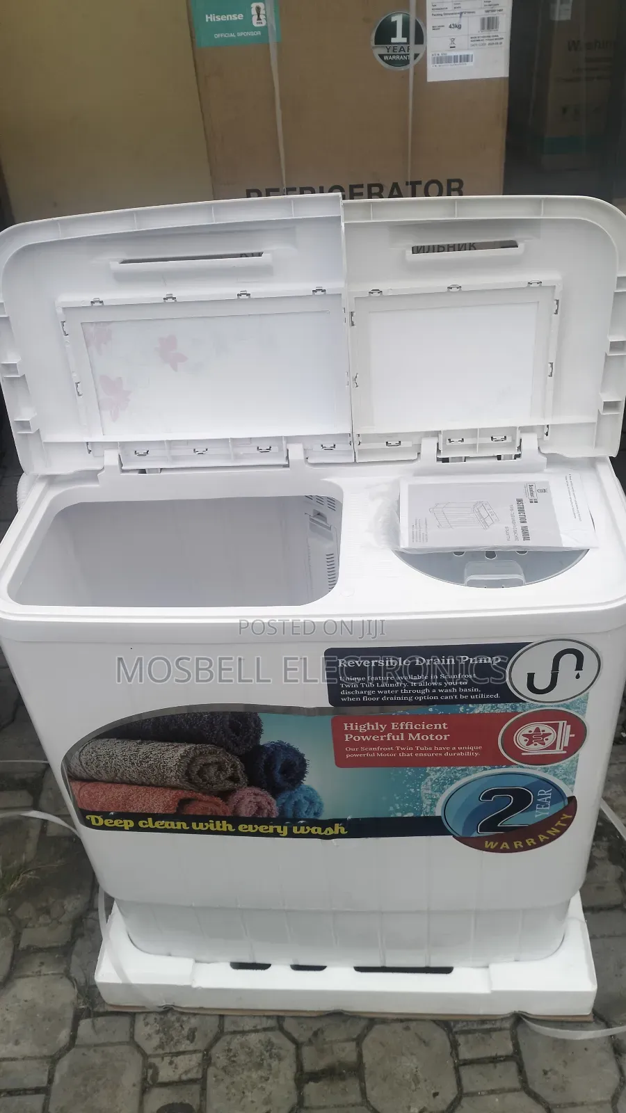 Scanfrost Sfwmtta - 6kg Twin Tub Washing Machine