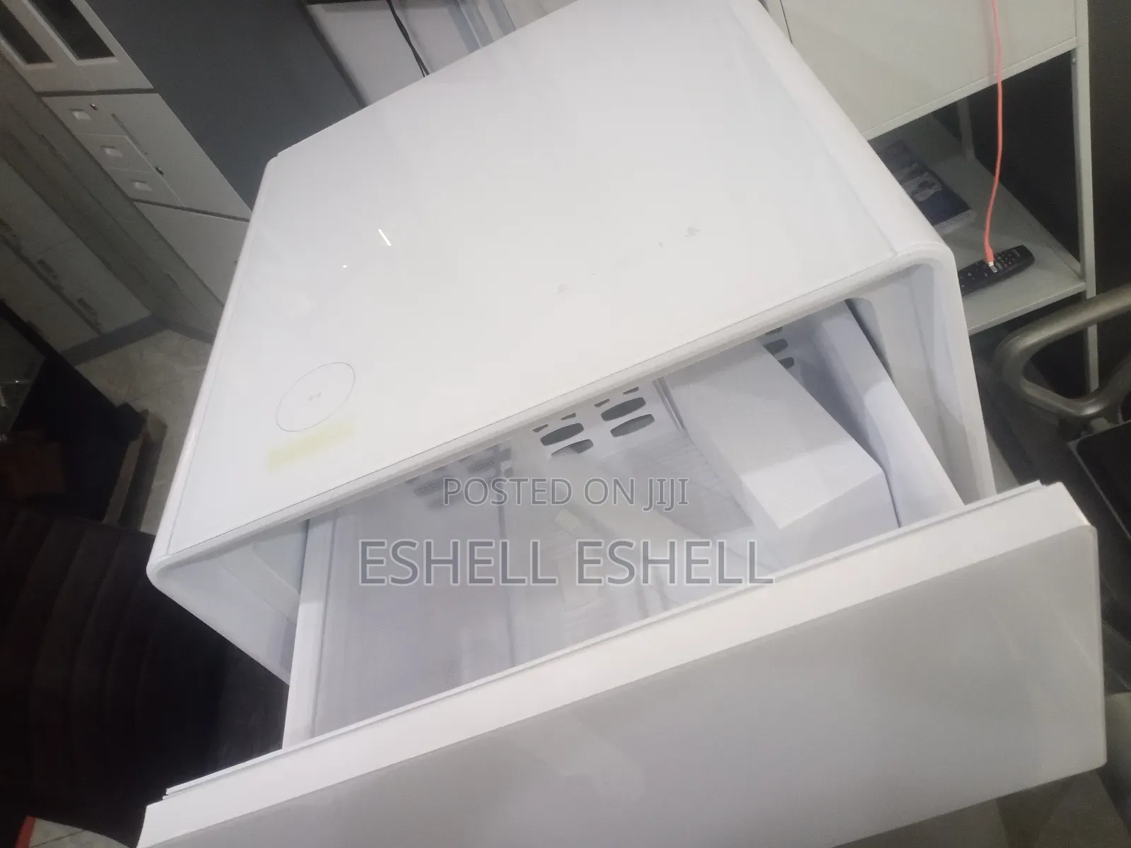 Smart Side Table With Fridge and Wireless Charging Pad