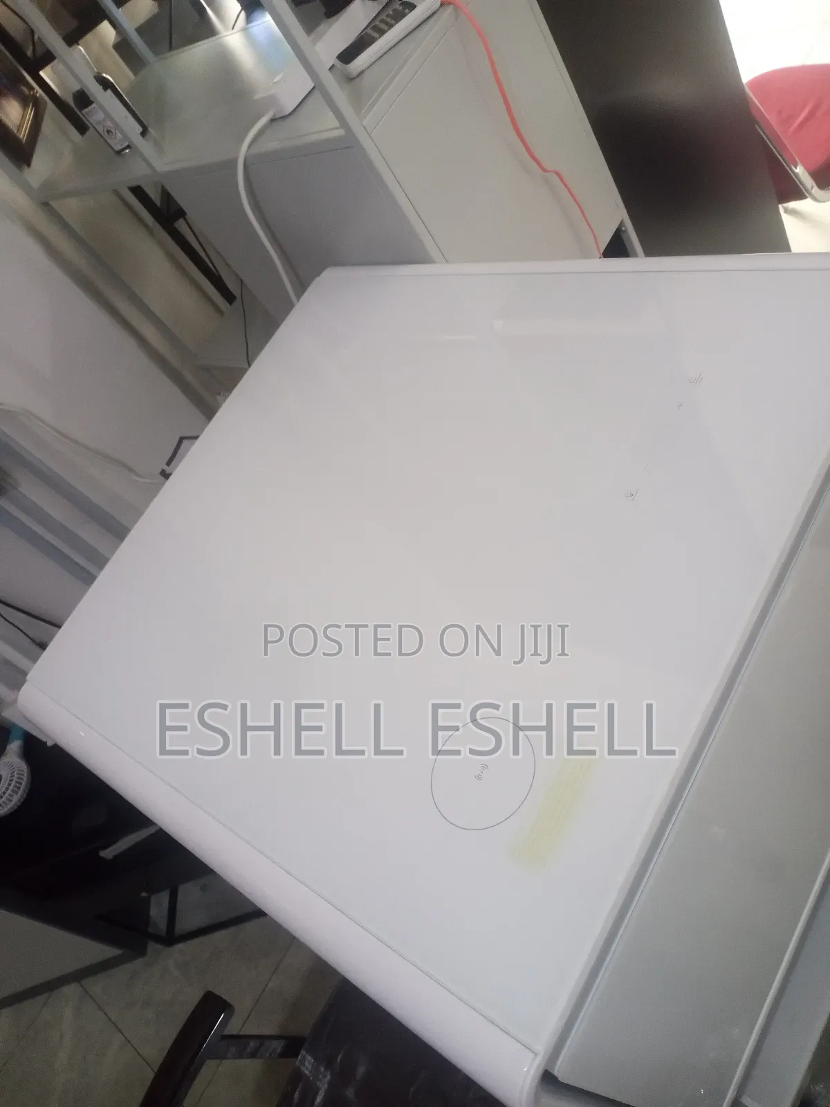 Smart Side Table With Fridge and Wireless Charging Pad