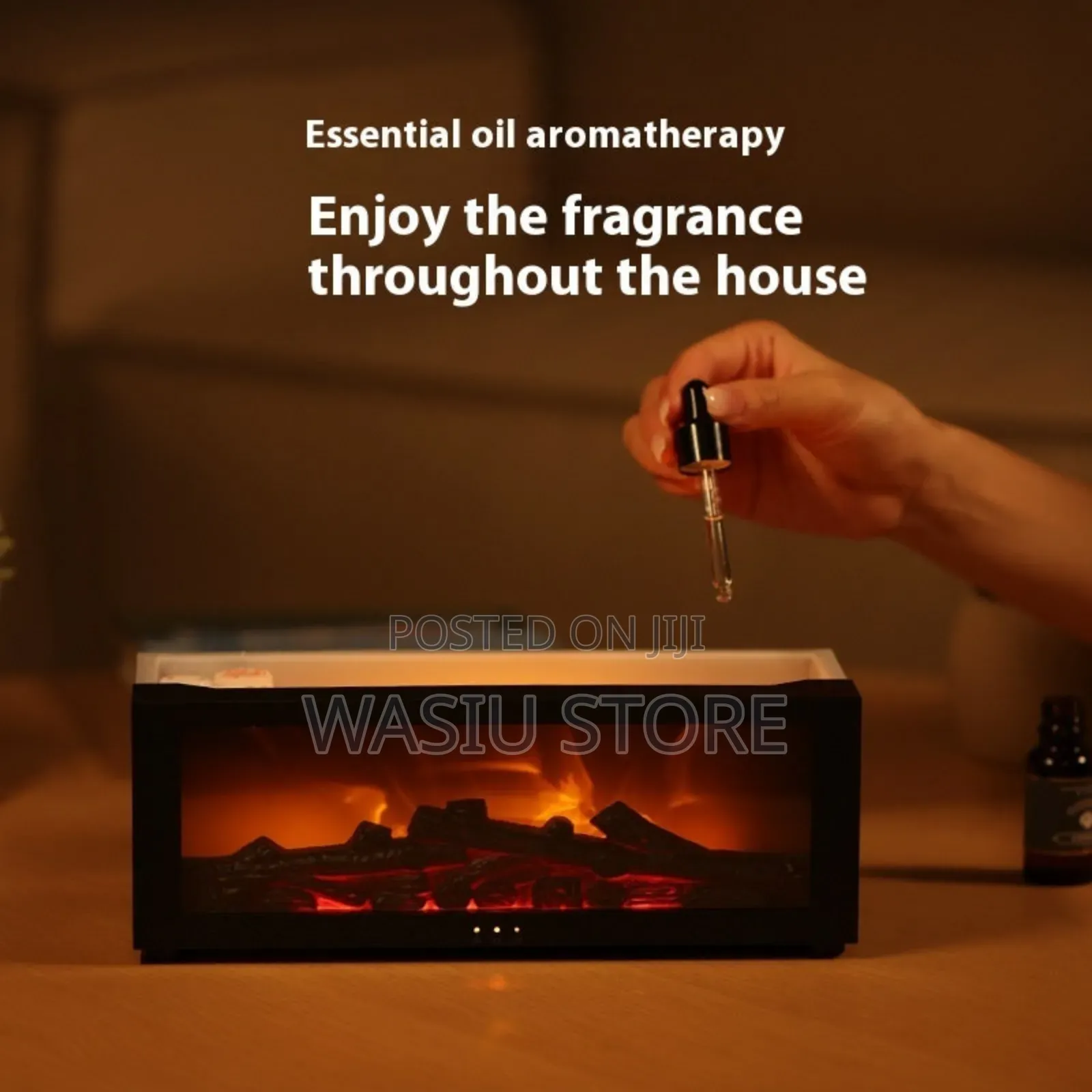 Air Humidifier Colorful Fireplace Flame Aroma Diffuser Humidifier