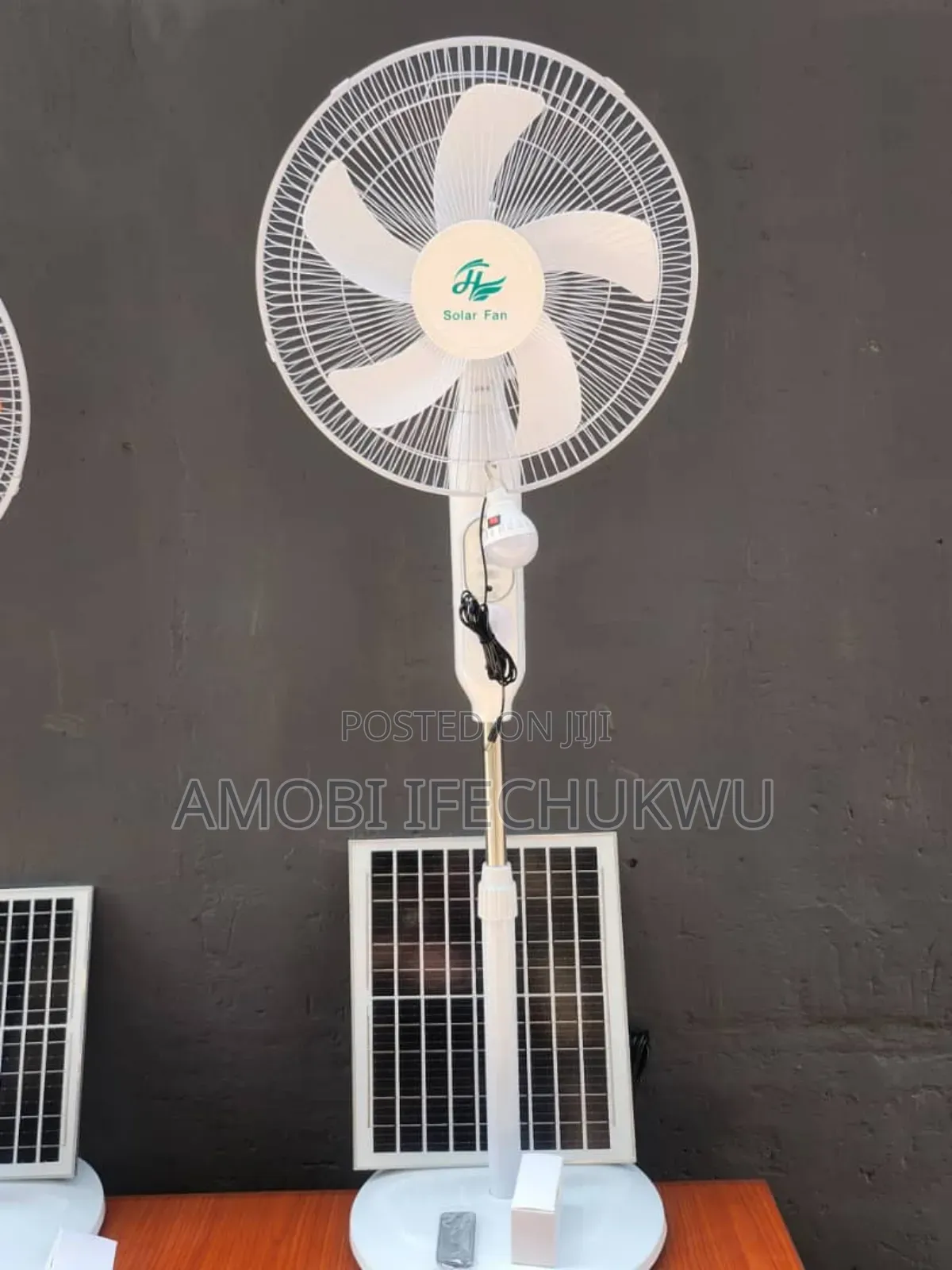 16"Inches Solar Rechargeable Fan