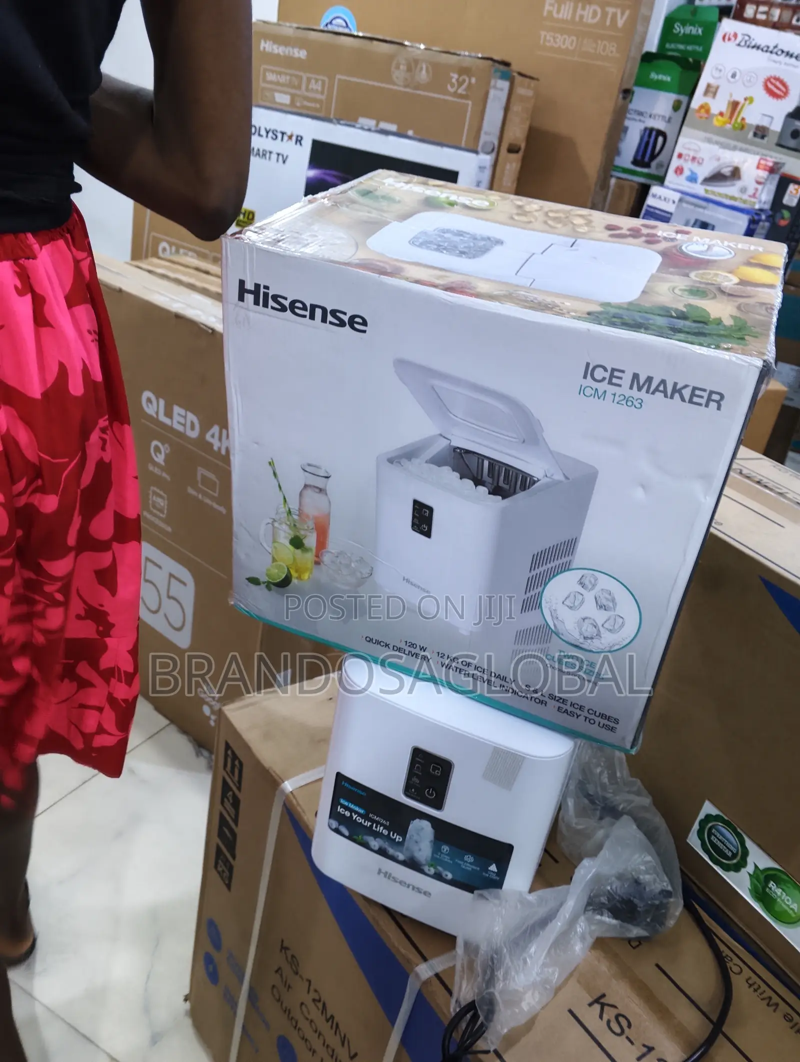 Hisense Icm1263 High-Speed Ice Cube Maker 12kg