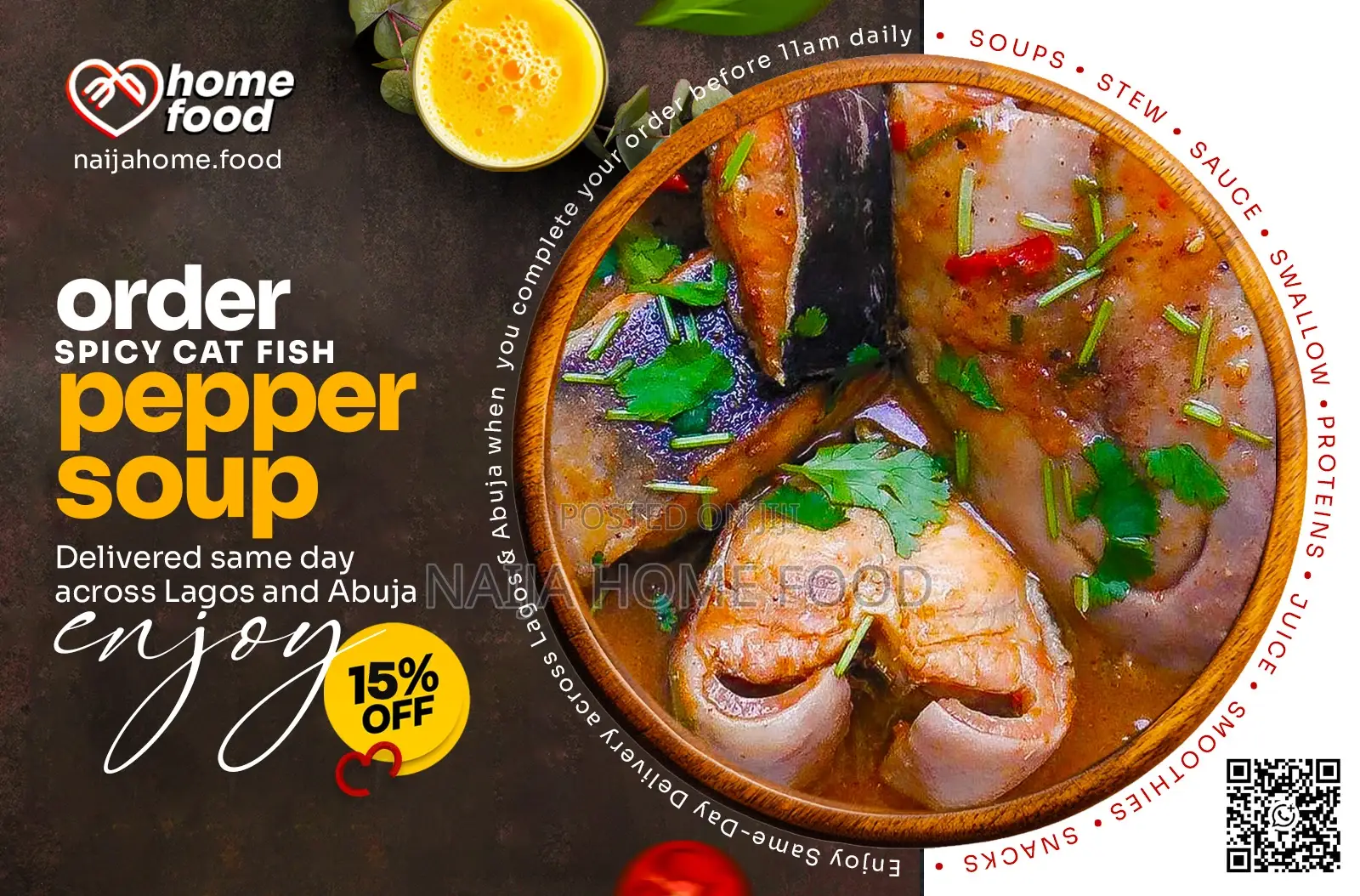 Order Cat Fish Pepper Soup at Naija Home Food for Delivery Lagos Abuja