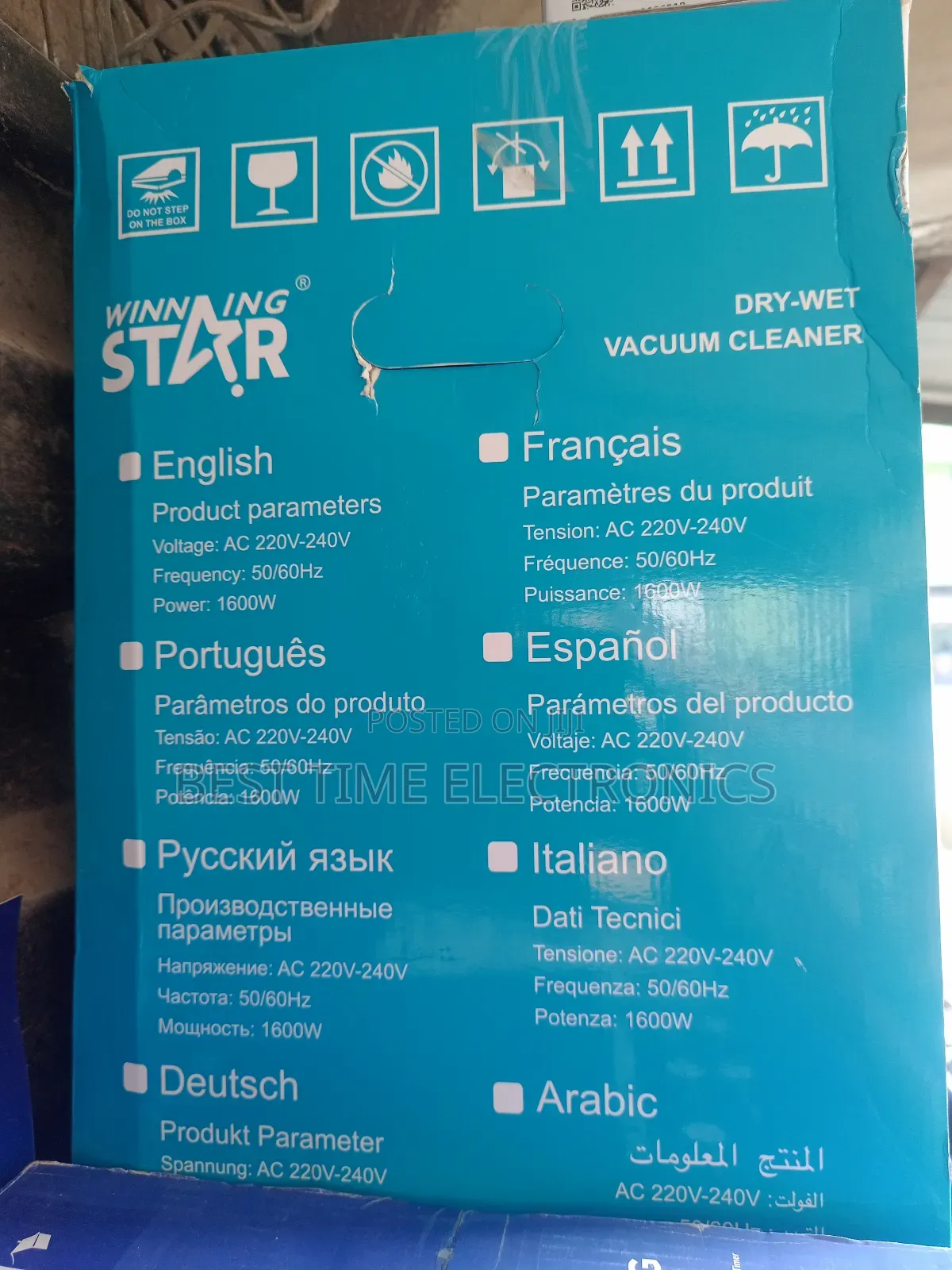 Winning Star 25l Dry Wet Vacuum Cleaner