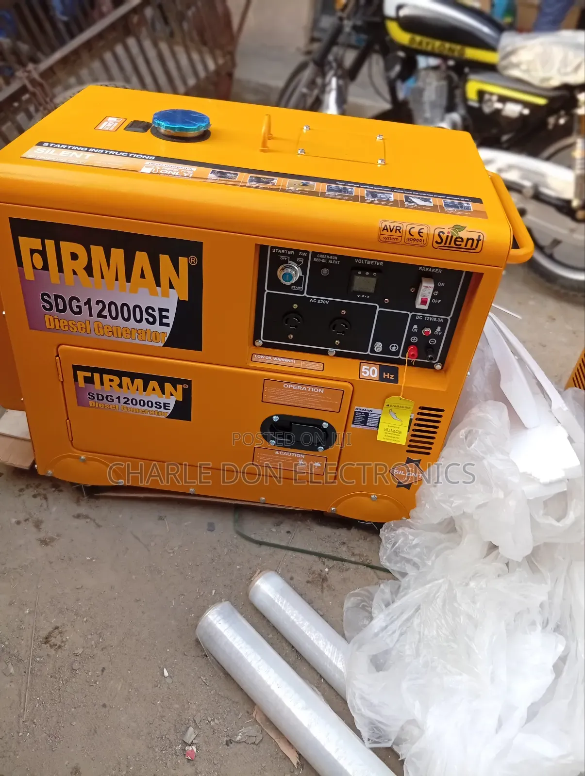 Fireman 10kva Diesel, 100 % Copper Coil, for Zero‐Noise Emergencies.
