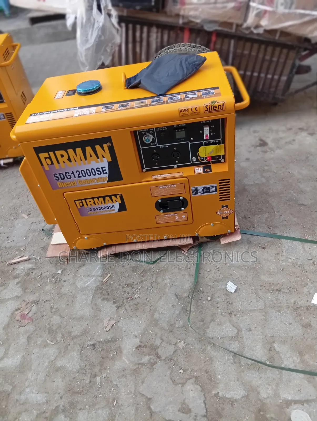 Original Fireman 10kva Sound‐Proof Generator – Flame‐Ready