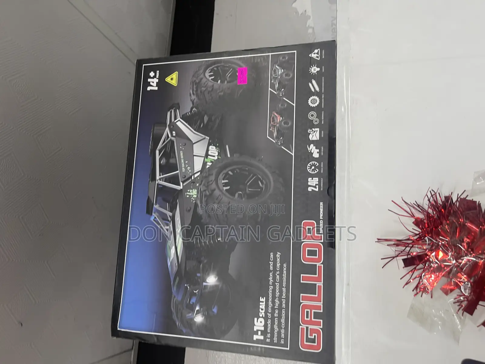 Crawler Gallop 1:16 R/C Red Rc Cars, 1:16 Scale Remote Control Car