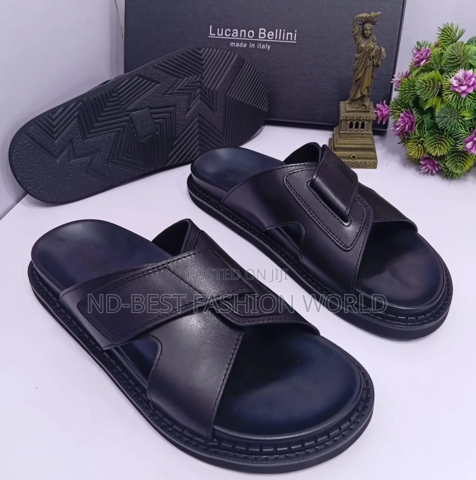 Luciano Leather Slippers