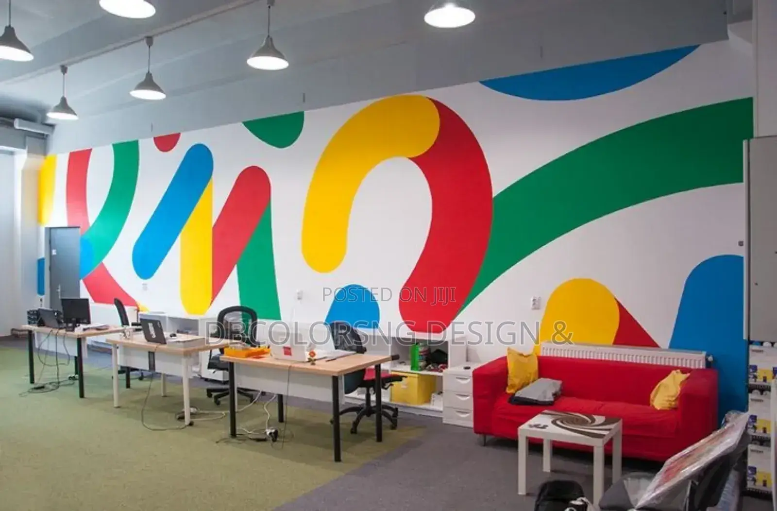 Children Room Design With Wall Arts Painting in Lagos