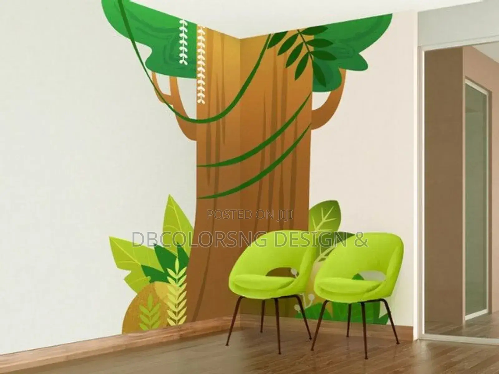 Children Room Design With Wall Arts Painting in Lagos