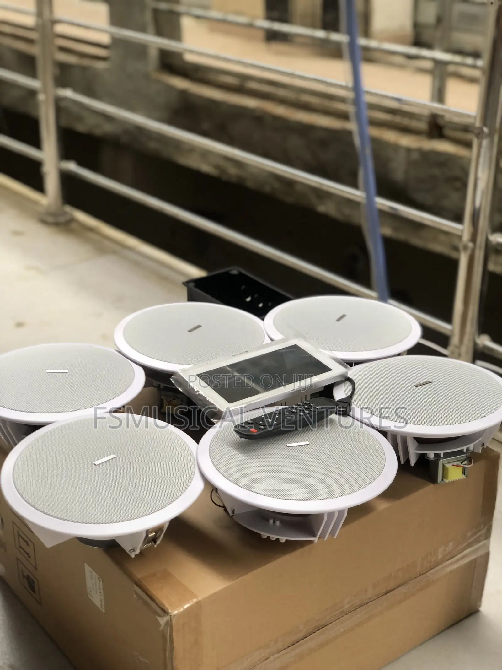 Lucky Tone 80watts 6pcs Ceiling Speaker With 7 Inch in Wall Amplifier