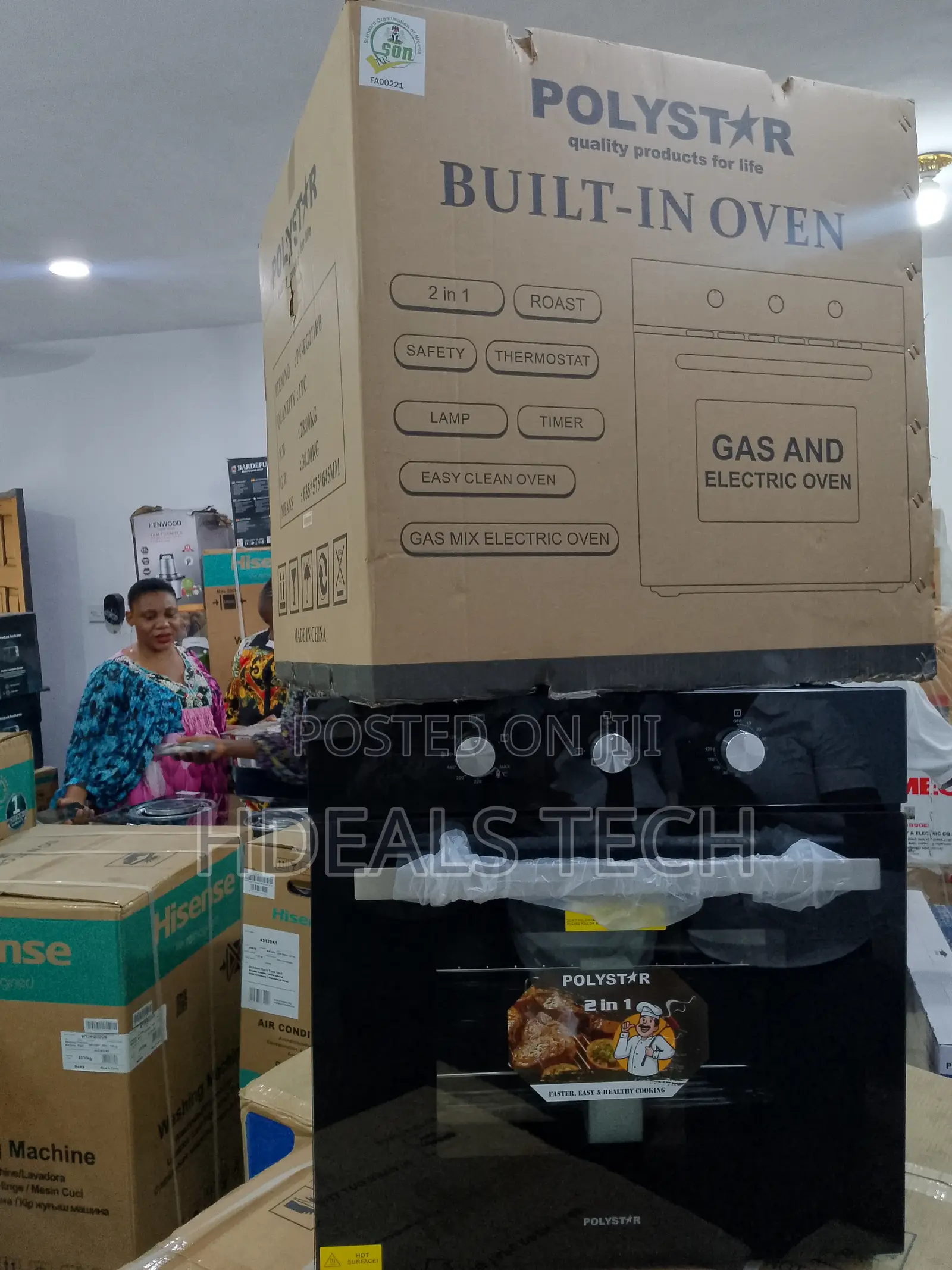 Polystar Maxheat Gas Electric Oven