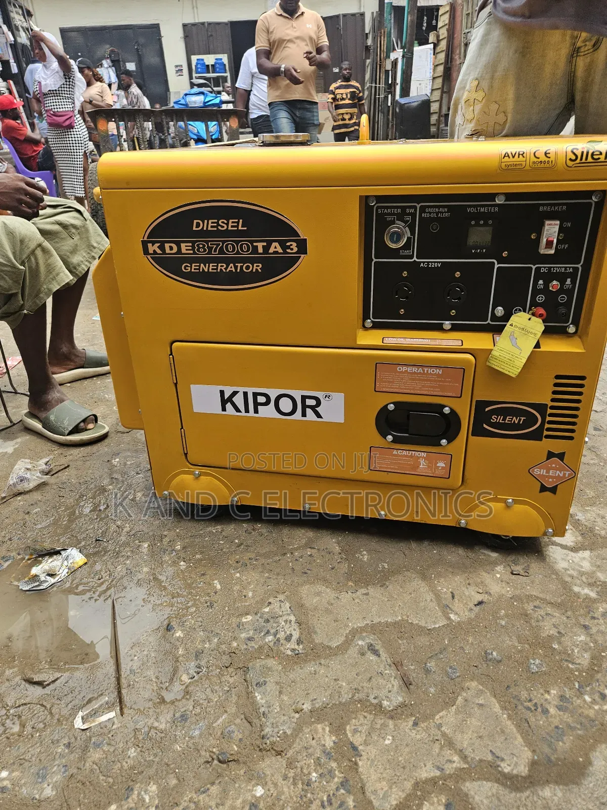 10kva Kipor Diesel Soundproof Generator 10o%Copper Wire