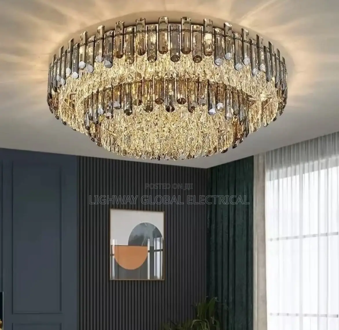 Nordic Luxury Flosh Crystal Chanderlier