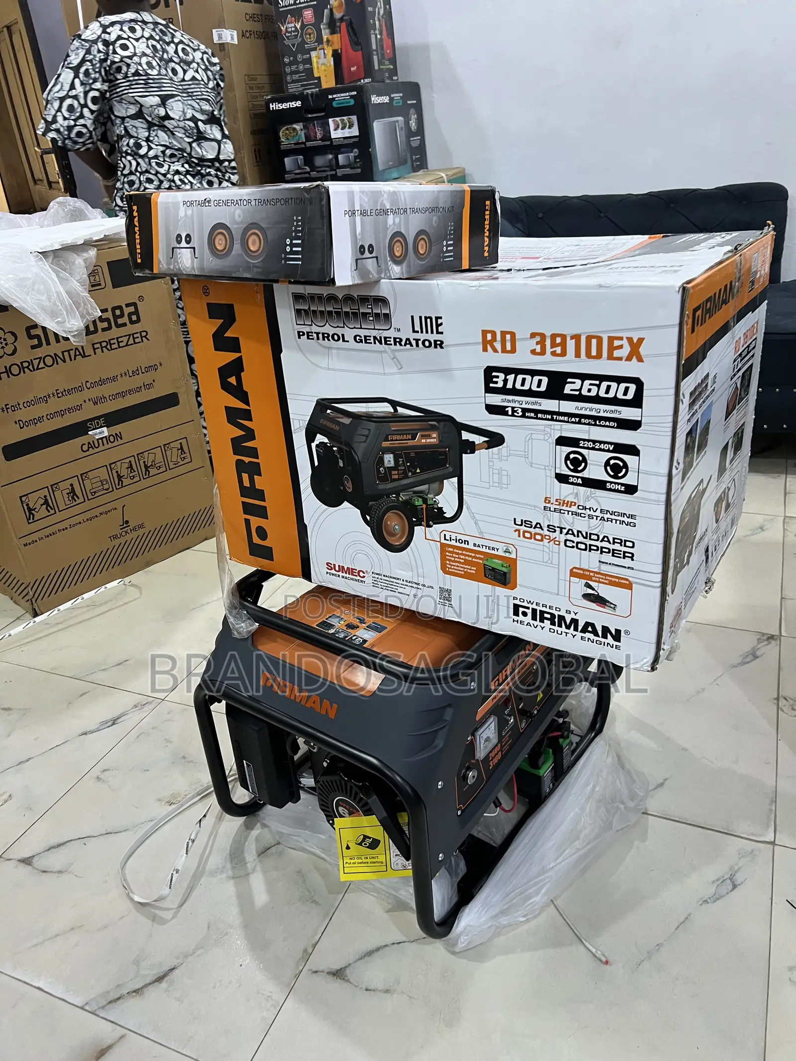 Firman 2.8kva Rd3910ex Low Noise Generator With Key Start