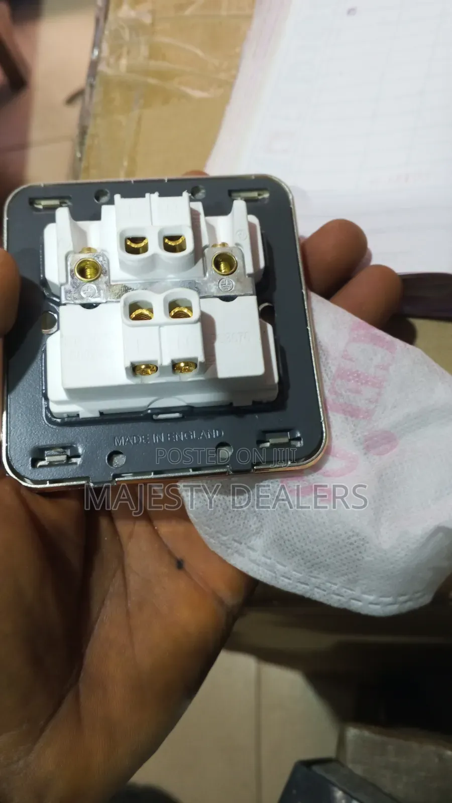 Water Heater Switch White and Gold Color for More Let Me Know