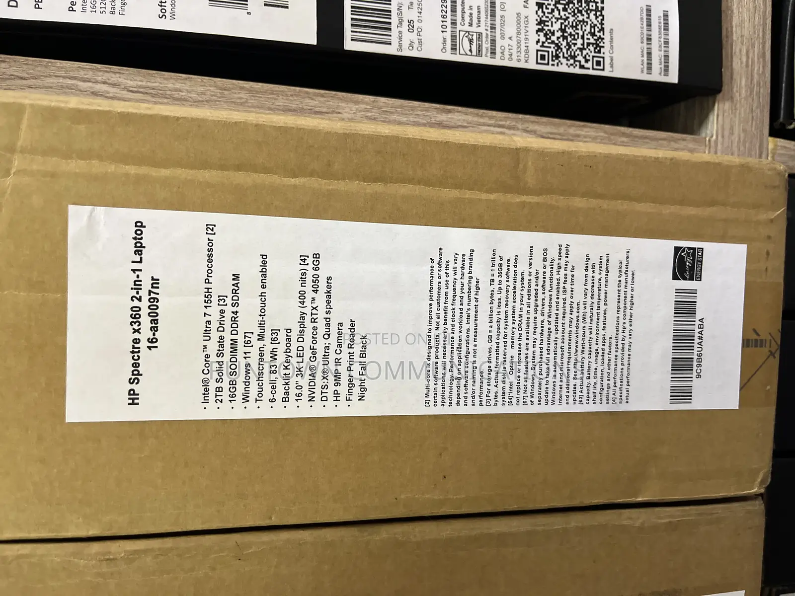 New Laptop HP Spectre 32GB Intel Core Ultra 7 SSD 2T